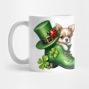 Chihuahua Dog Shoes For Patricks Day Mug